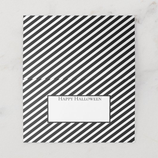 Halloween Name Platzkarten (Außenseite Aufgefaltet)