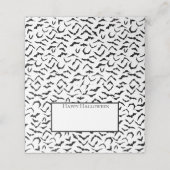 Halloween Name Platzkarten (Außenseite Aufgefaltet)