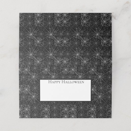 Halloween Name Platzkarten (Außenseite Aufgefaltet)