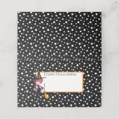 Halloween Name Platzkarten (Außenseite Aufgefaltet)