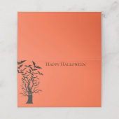 Halloween Name Platzkarten (Außenseite Aufgefaltet)