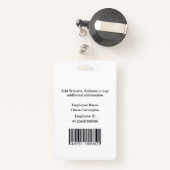 Halloween Name-Tag des benutzerdefinierten Employe Ausweis (Rückseite mit Rechteck)