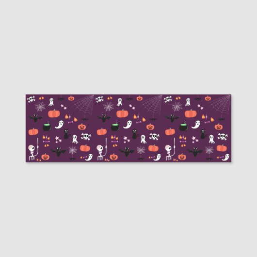 Halloween Namensschild (Vorderseite)