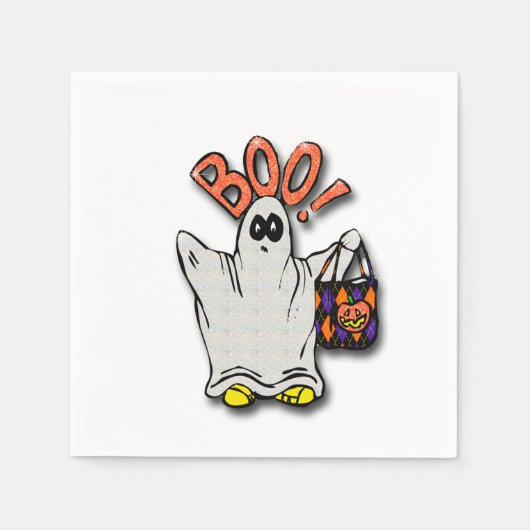 Halloween Napkin/Geist Serviette (Vorderseite)