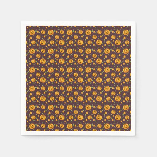 Halloween Napkin/Pumpkins Serviette (Vorderseite)