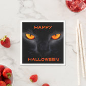 Halloween Napkin/Schwarze Katze Serviette (Beispiel)