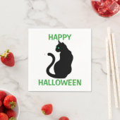 Halloween Napkin/Schwarze Katze Serviette (Beispiel)