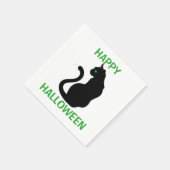 Halloween Napkin/Schwarze Katze Serviette (Ecke)