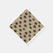 Halloween Napkin/Schwarze Katzen Serviette (Ecke)