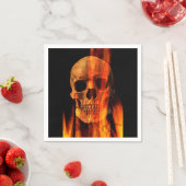 Halloween Napkin/Skulls am Feuer Serviette (Beispiel)