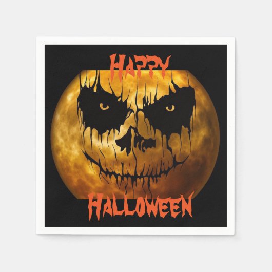 Halloween Napkin/Spooky Moon Serviette (Vorderseite)