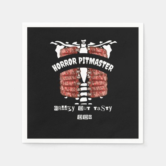 Halloween Napkins Horror Pitmaster Serviette (Vorderseite)