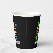 Halloween Neon Look Hat Ghost Web-Party Pappbecher (Rechts)