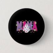 Halloween Neon Mama Mini Button (Vorderseite)