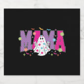 Halloween Neon Mama Mini Schaumweinetikett (Einzelnes Label)