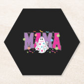 Halloween Neon Mama Mini Untersetzer (Vorderseite)