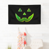 Halloween-Neon-Schwarz-Kürbislaterne-Kürbis Banner (Insitu)