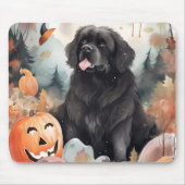 Halloween Neufundland mit Pumpkins Beängstigend Mousepad (Vorne)