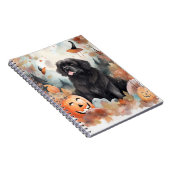 Halloween Neufundland mit Pumpkins Beängstigend Notizblock (Rechte Seite)