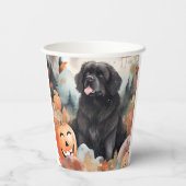 Halloween Neufundland mit Pumpkins Beängstigend Pappbecher (Rückseite)