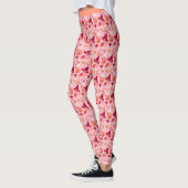 Halloween nicht so Beängstigend Name Pastel Pink H Leggings (Links)