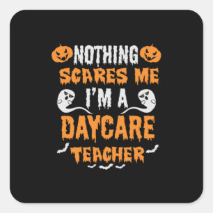 Halloween Nichts Schreckt Mich Geburtstag Quadratischer Aufkleber