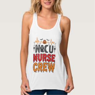 Halloween-NICU-Krankenschwester-Crew Vintage-Typog Tank Top