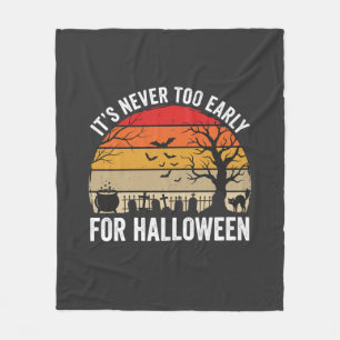 Halloween Nie Zu Früh Vintage Sonnenuntergang Fleecedecke