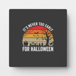Halloween Nie Zu Früh Vintage Sonnenuntergang Fotoplatte
