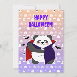 Halloween Niedlich Baby Panda Dracula Vampire