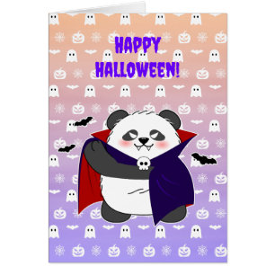 Halloween Niedlich Baby Panda Dracula Vampire