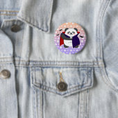 Halloween Niedlich Baby Panda Dracula Vampire Button (Beispiel)