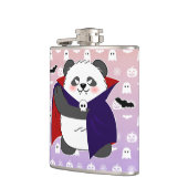 Halloween Niedlich Baby Panda Dracula Vampire Flachmann (Links)