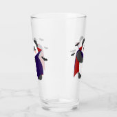 Halloween Niedlich Baby Panda Dracula Vampire Glas (Rechts)