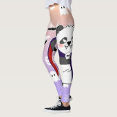 Halloween Niedlich Baby Panda Dracula Vampire Leggings (Links)