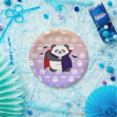 Halloween Niedlich Baby Panda Dracula Vampire Pappteller (Party)