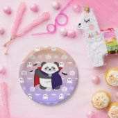 Halloween Niedlich Baby Panda Dracula Vampire Pappteller (Party)