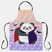 Halloween Niedlich Baby Panda Dracula Vampire Schürze (Vorderseite)