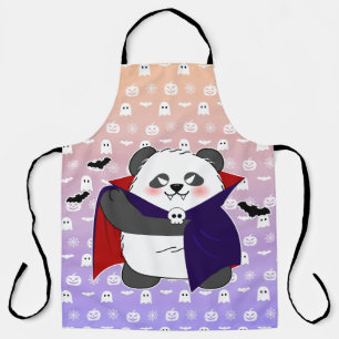 Halloween Niedlich Baby Panda Dracula Vampire Schürze