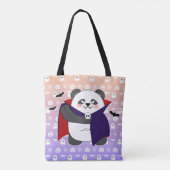 Halloween Niedlich Baby Panda Dracula Vampire Tasche (Rückseite)