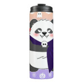 Halloween Niedlich Baby Panda Dracula Vampire Thermosbecher (Vorderseite)