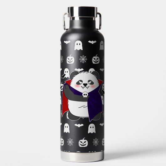 Halloween Niedlich Baby Panda Dracula Vampire Trinkflasche (Vorderseite)