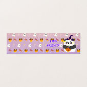 Halloween Niedlich Baby Panda Trick oder Treat (Außenseite Aufgefaltet)