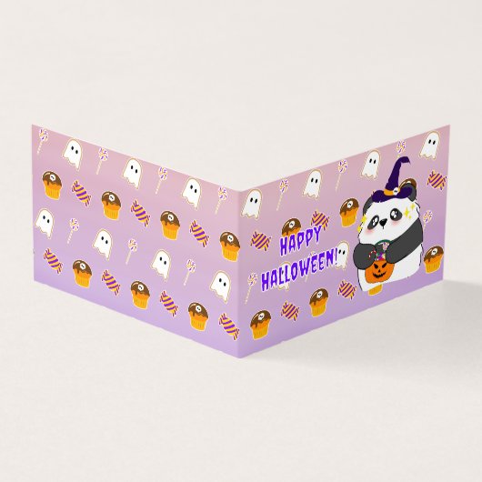 Halloween Niedlich Baby Panda Trick oder Treat (Vorderseite)