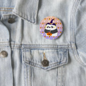 Halloween Niedlich Baby Panda Trick oder Treat Button (Beispiel)