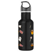 Halloween Niedlich Baby Panda Trick oder Treat Edelstahlflasche (Rückseite)