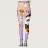 Halloween Niedlich Baby Panda Trick oder Treat Leggings (Vorderseite)