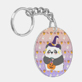 Halloween Niedlich Baby Panda Trick oder Treat Schlüsselanhänger (Vorderseite links)