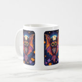 Halloween Niedlich Bat Alebrije Kaffeetasse (Vorderseite Links)