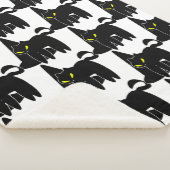 Halloween Niedlich Black Ghost und Hexenhut Sherpadecke (3/4)